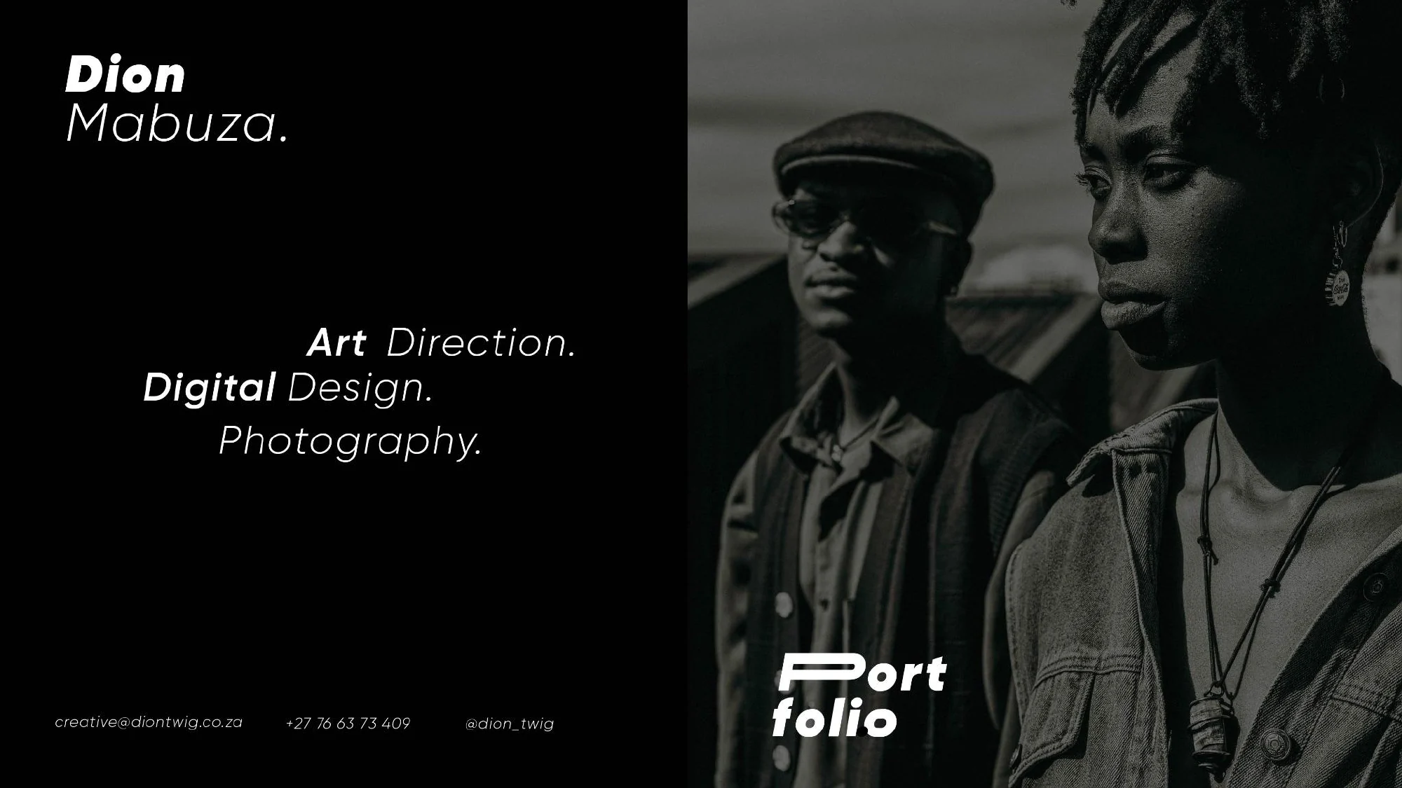 The 2023 portfolio, cover page